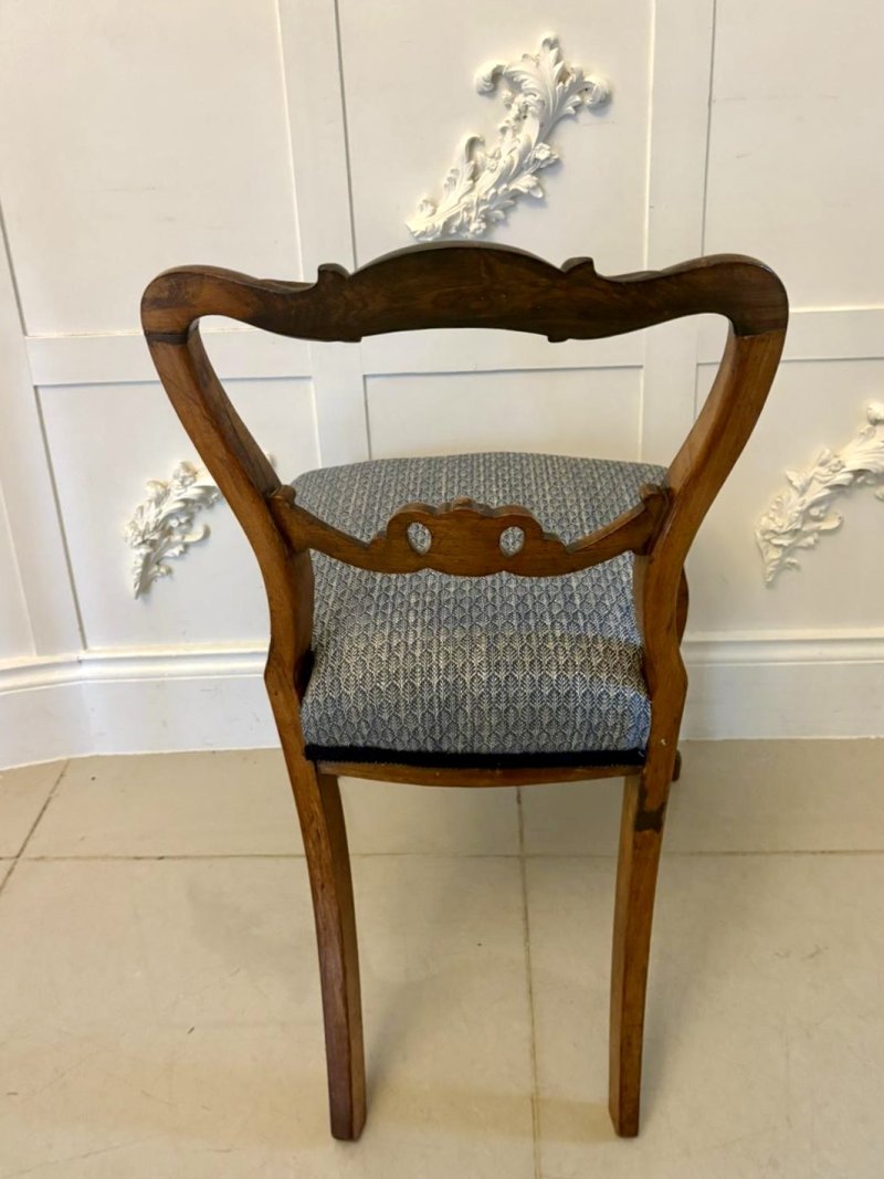 Outstanding Quality Set of Six Antique Victorian Rosewood Dining Chairs - Image 5